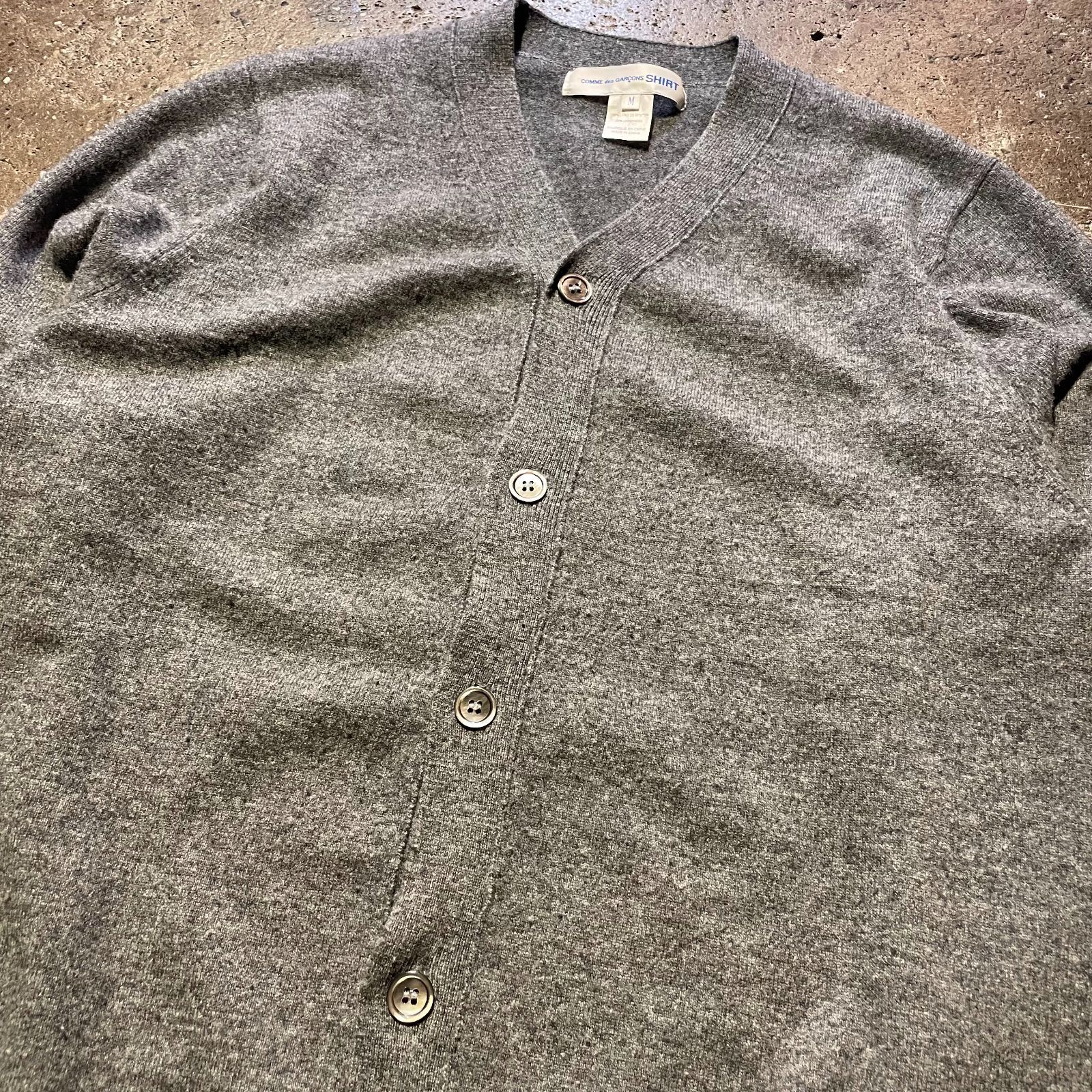 COMME des GARCONS SHIRT FOREVER ウール カーディガン 