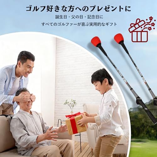  ゴルフ 練習器具 スイング トレーナー 460 g 重め 62 5 cm 体幹トレーニング＆スイング安定化 音でフォーム 中級者～ 対応 難易度調節ヘッド 正しい握り矯正グリップ 室内 自宅 ゴルフ 国内スポーツ