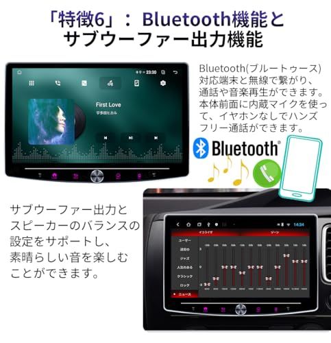 新品】10インチ 1DIN Androidカーナビ 画面角度調整可能 モニター