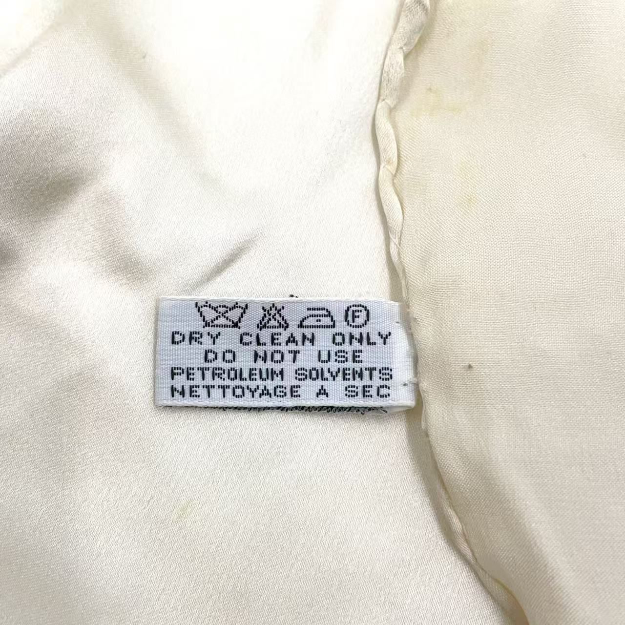 CHANEL ココマーク シルク ベージュ スカーフ