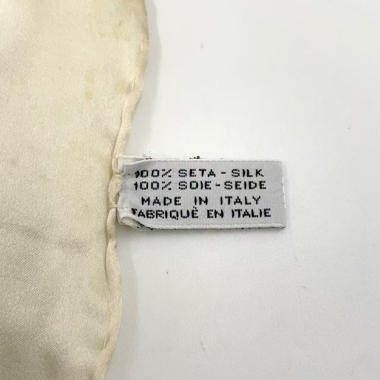 CHANEL ココマーク シルク ベージュ スカーフ