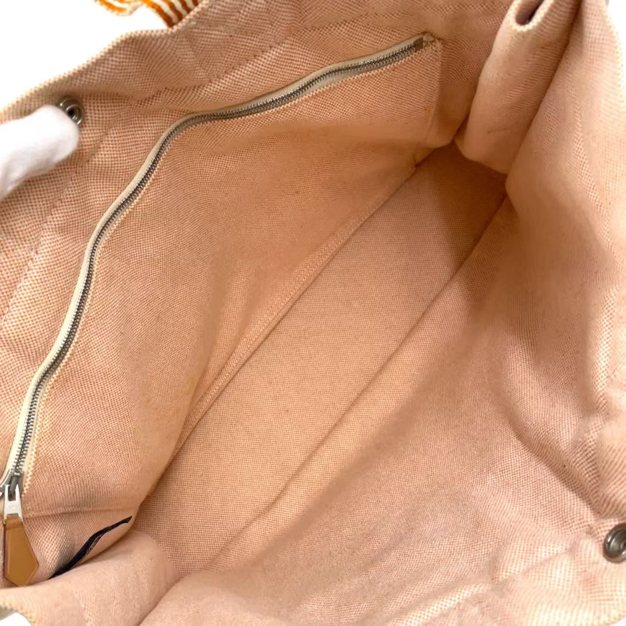 HERMES ニューフールトゥ トートMM キャンバス 小売業者 ベージュ