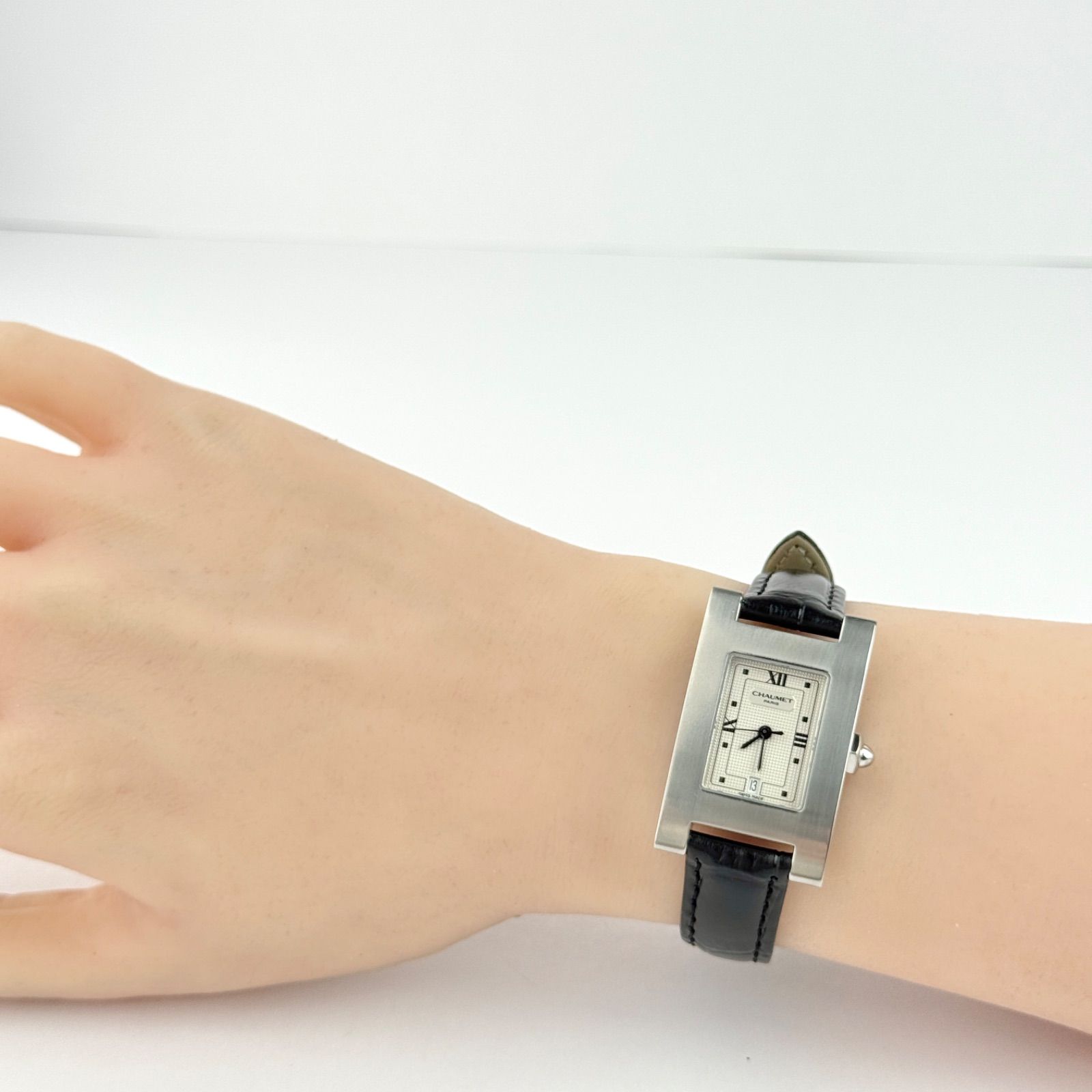 CHAUMET ショーメ　スタイルレクタングル　レディース　腕時計 ショーメ スタイルレクタングル 新品ベルト 新品電池 レディース