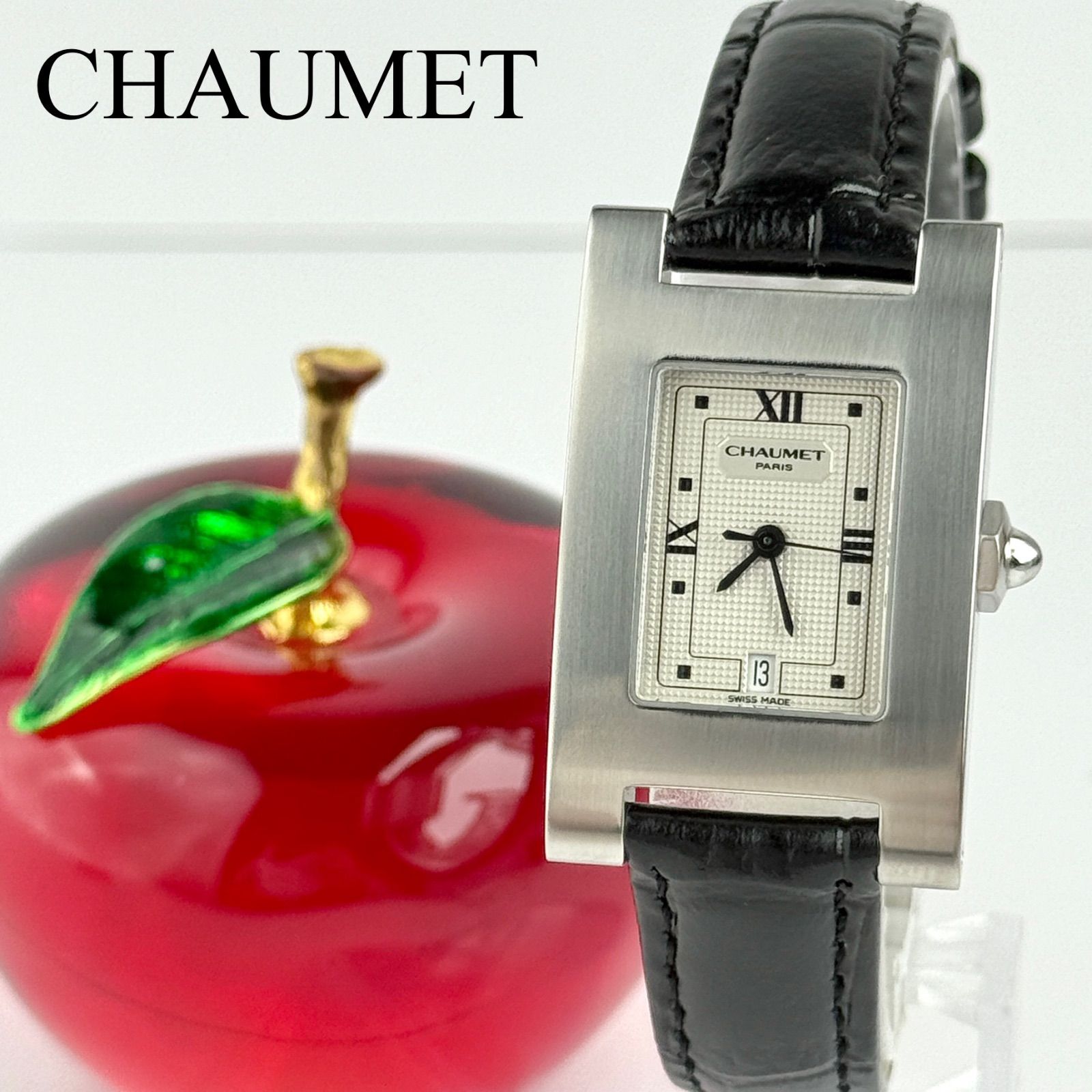 CHAUMET ショーメ　スタイルレクタングル　レディース　腕時計 ショーメ スタイルレクタングル 新品ベルト 新品電池 レディース