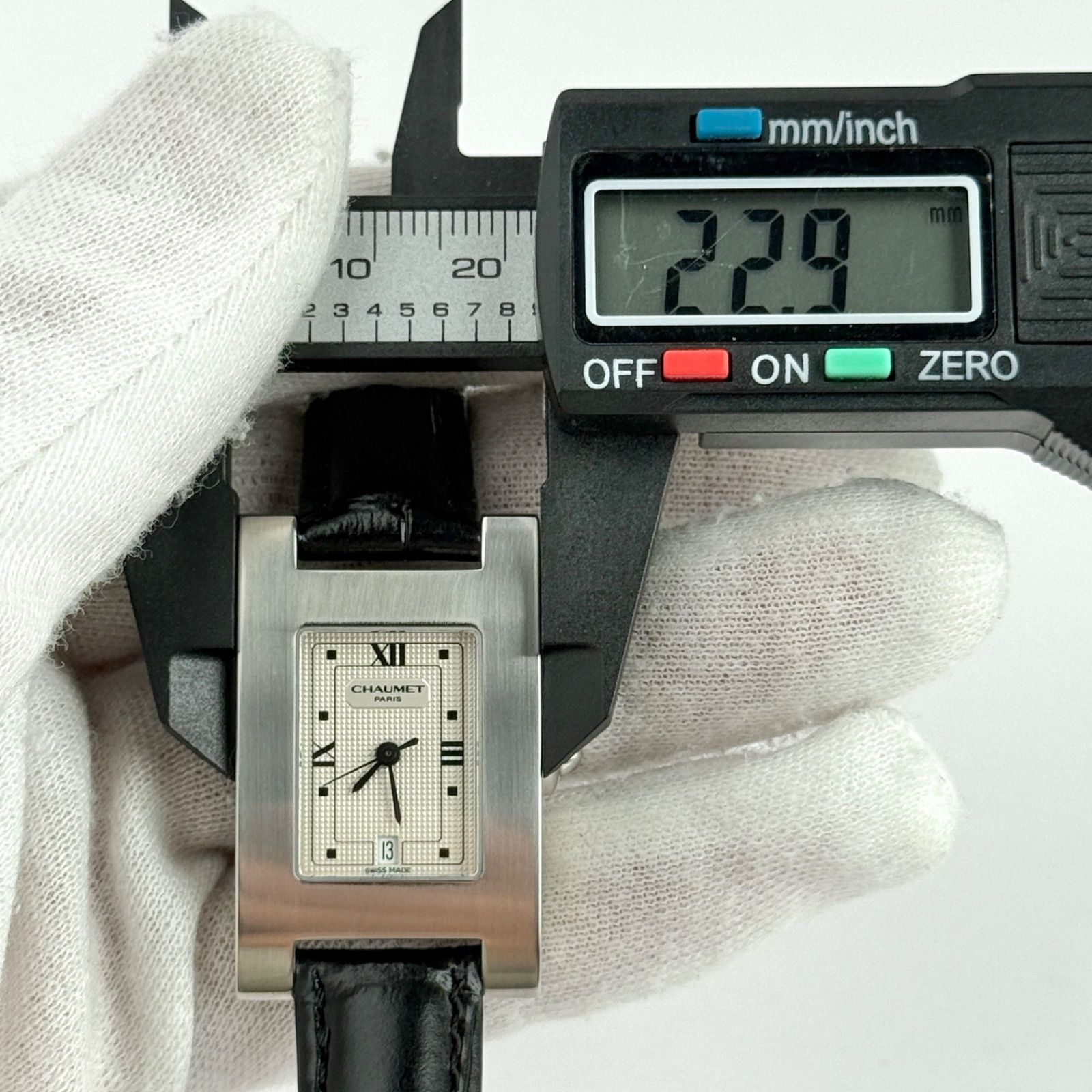 CHAUMET ショーメ　スタイルレクタングル　レディース　腕時計 ショーメ スタイルレクタングル 新品ベルト 新品電池 レディース