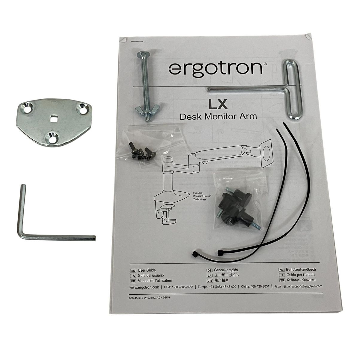 中古　ergotron モニターアーム 45-241-224 Ergotron 45-241-224 エルゴトロン LX デスクマウント モニターアーム