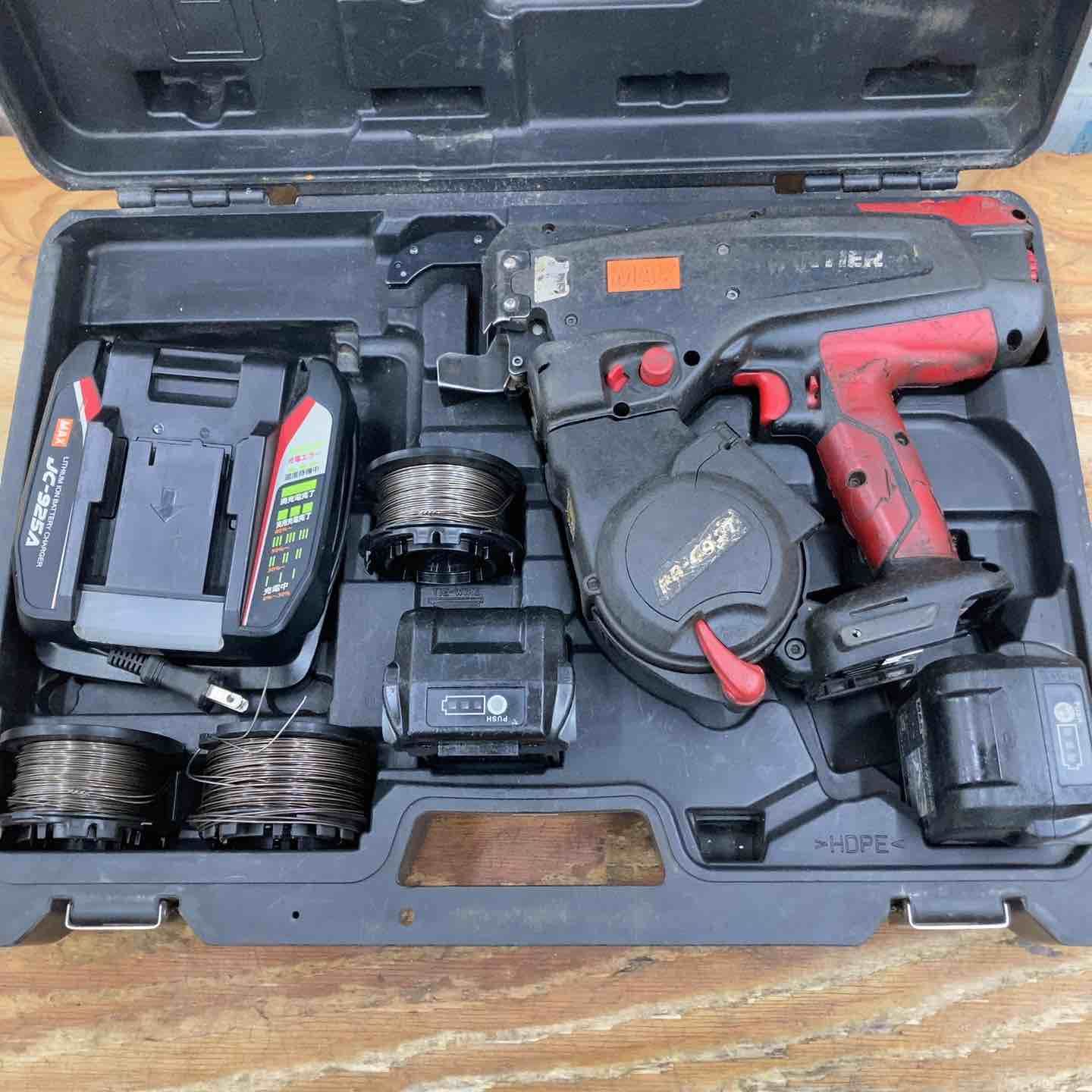 品 メーカー修理品 マックス MAX 鉄筋結束機 ツインタイア RB-440 T-B 2 C 1450 A 14.4 V フルセット ワイヤー つき 柏店