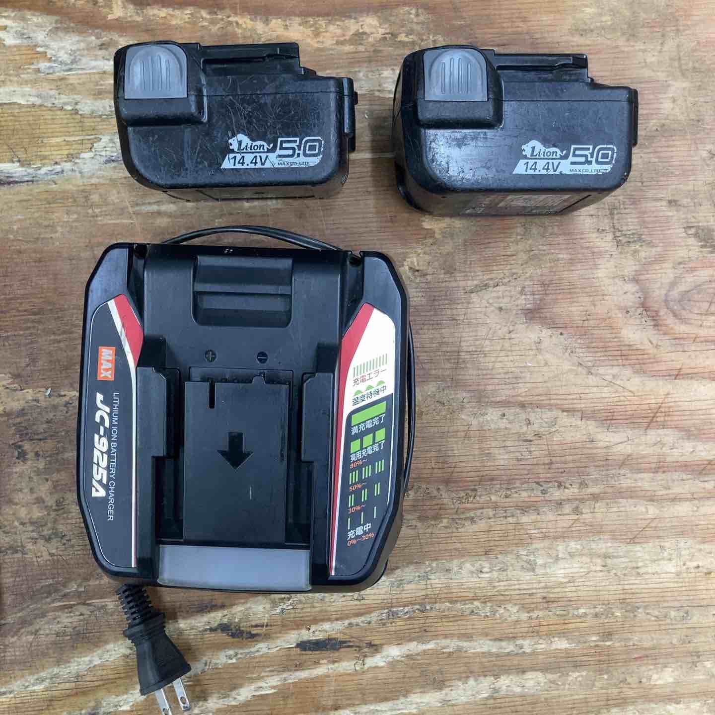  品 メーカー修理品 マックス MAX 鉄筋結束機 ツインタイア RB-440 T-B 2 C|1450 A 14.4 V フルセット ワイヤー つき 柏店 その他 電動工具 エア工具