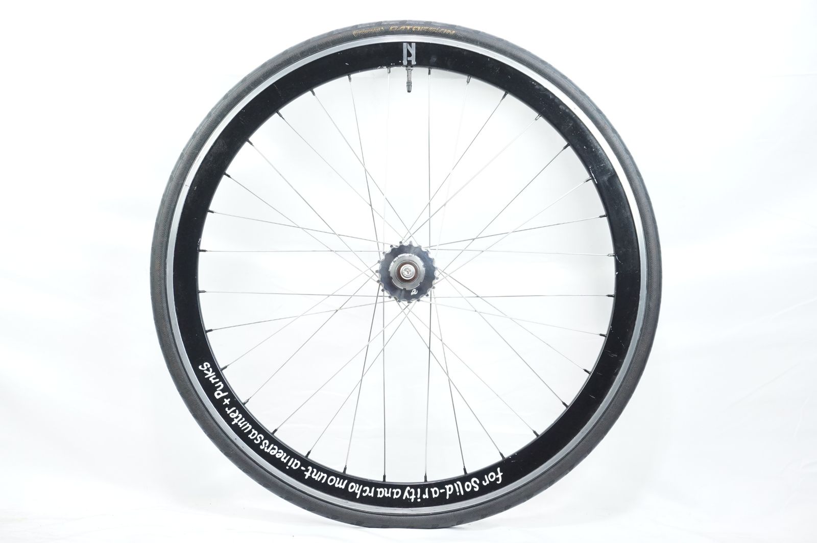 PHIL WOOD フィルウッド HIGH FLANGE TRACK HUB x H PLUS SON SUPER LITE RIM シングル 手組 リアホイール バイ