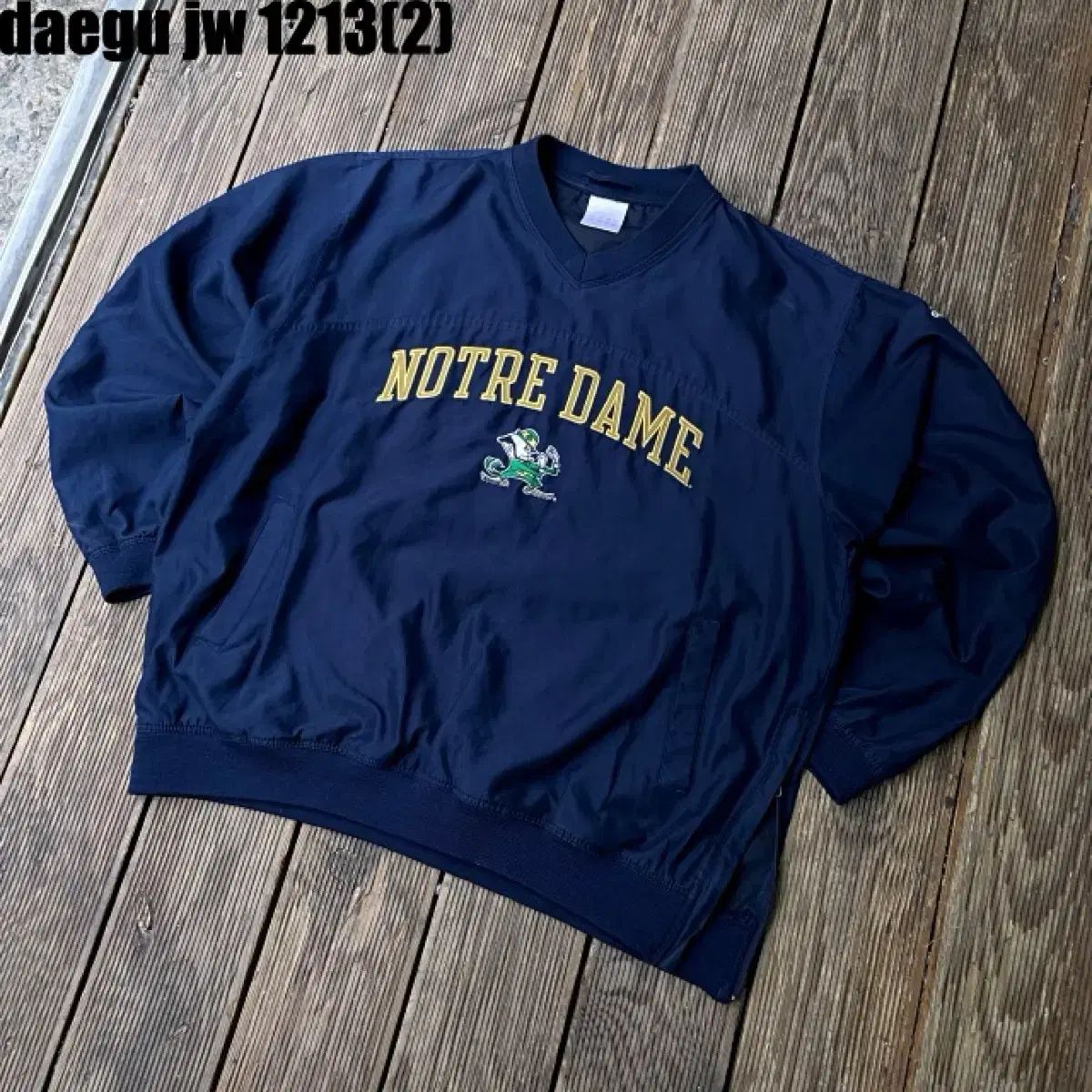 アディダス Notre Dame ウィンドブレーカー ネイビー 売れ筋