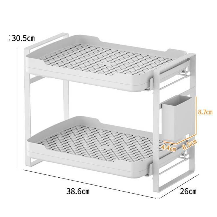 新品?未使用】カップラック グラス コップ 水切りラック 2段