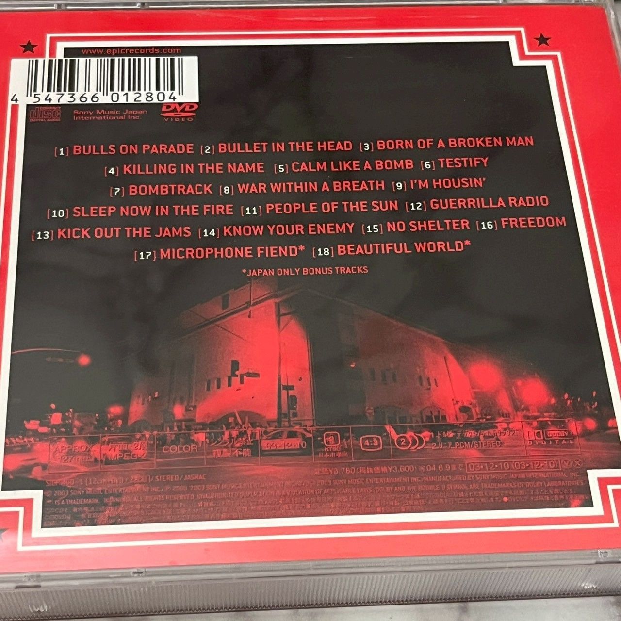 レイジアゲインストザマシーン Rage Against the Machine ライブCD