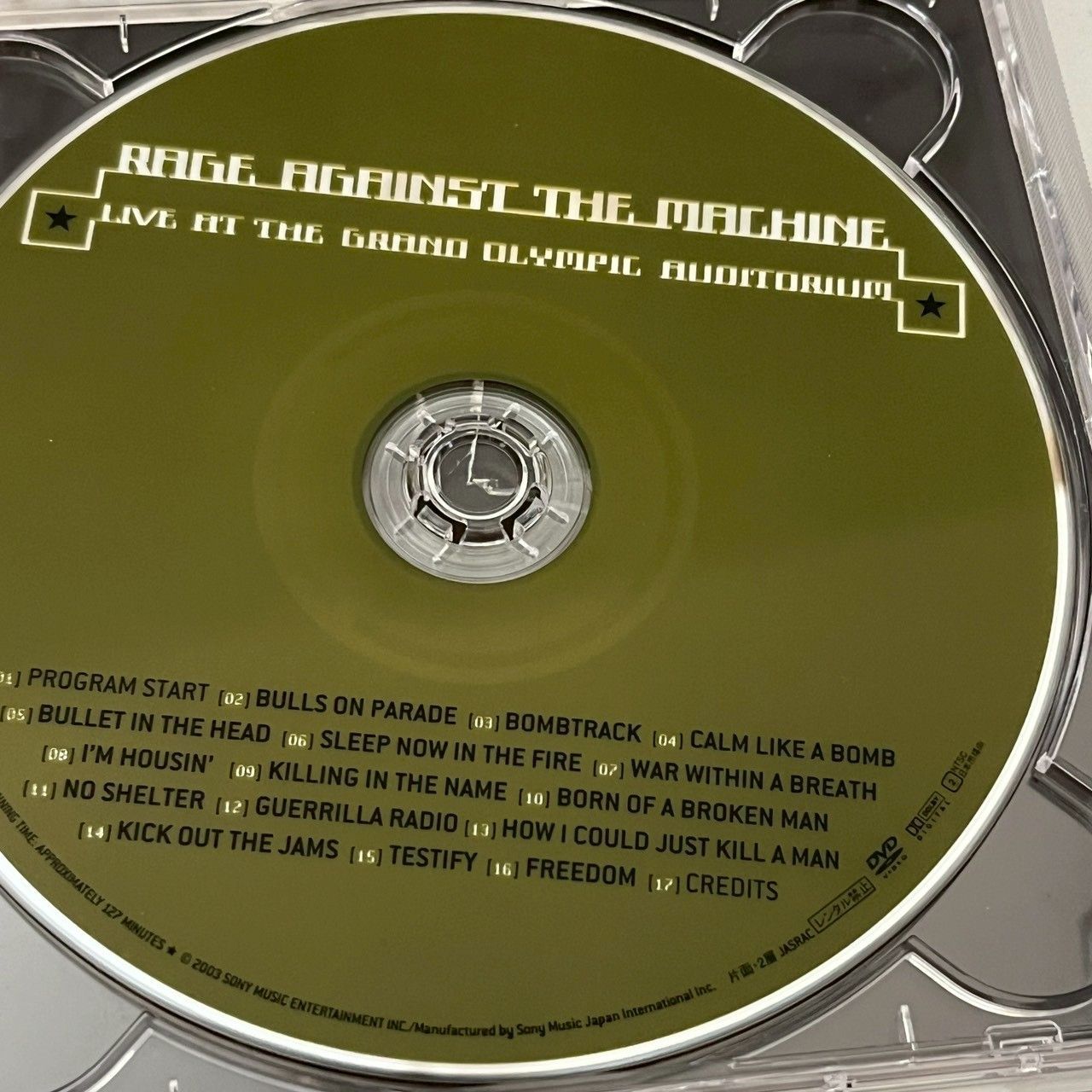 レイジアゲインストザマシーン Rage Against the Machine ライブCD