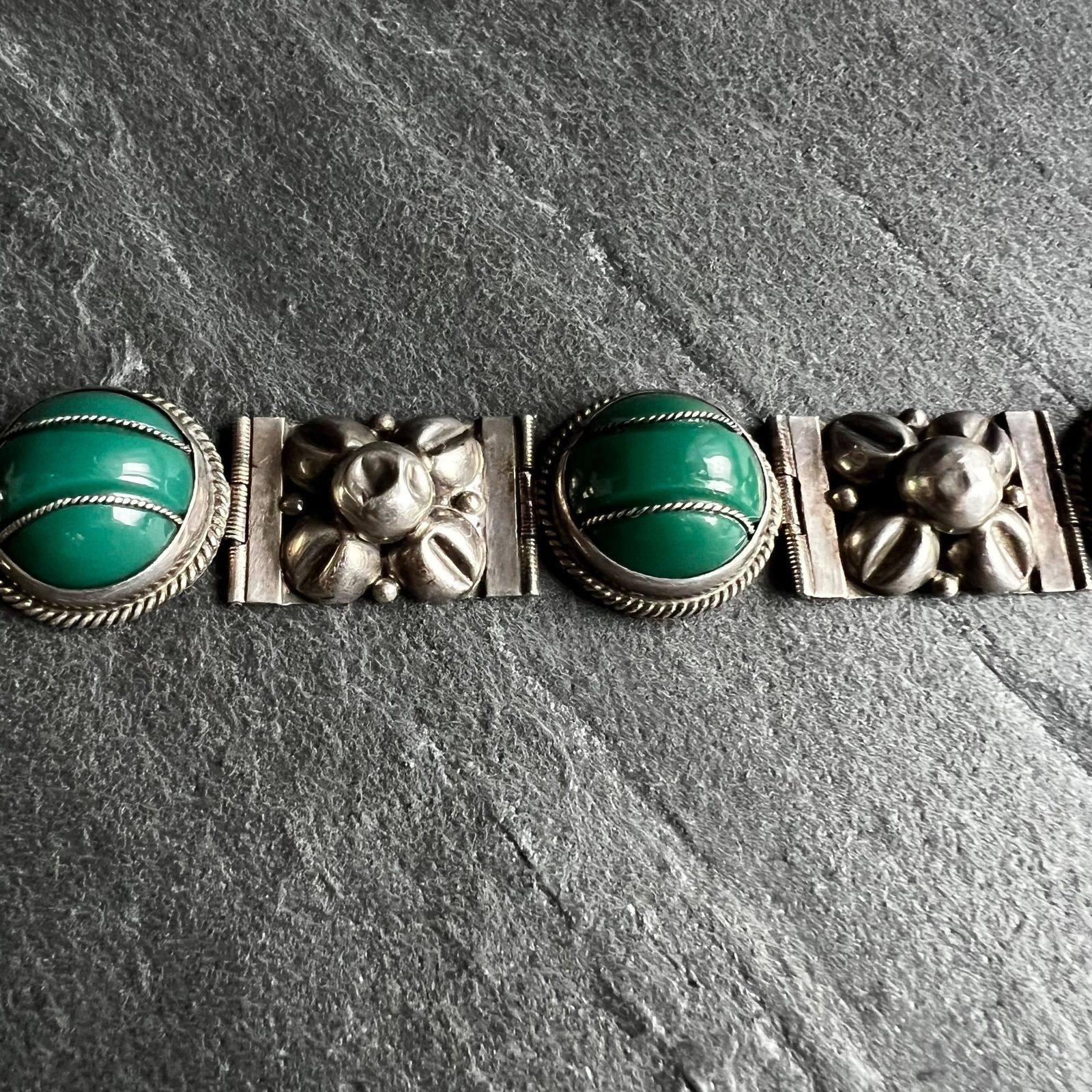 MEXICO TAXCO STERLING SILVER925 シルバー925 グリーンオニキス