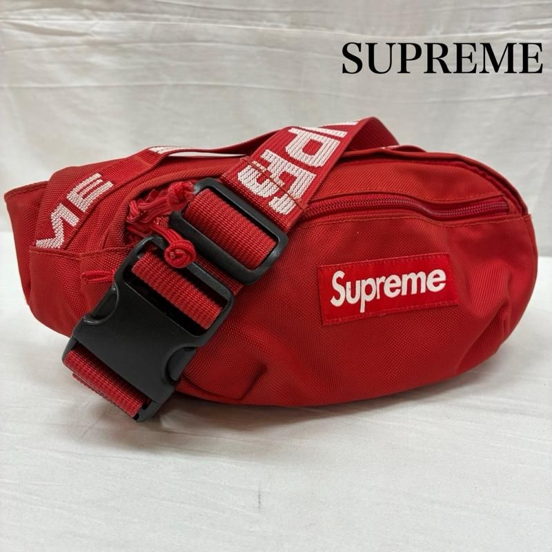 シュプリーム 18ss Waist Bag テープロゴ ボックスロゴ ウエストバッグ