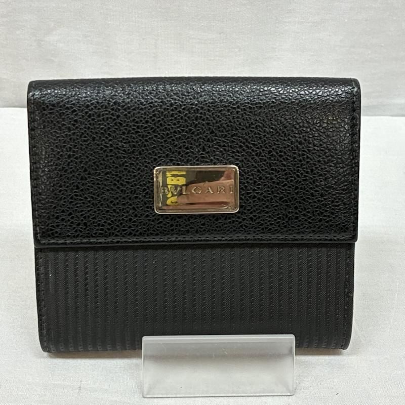 ブルガリ ミレリゲ 二つ折り 財布 カードケース 小銭入れ シルバー