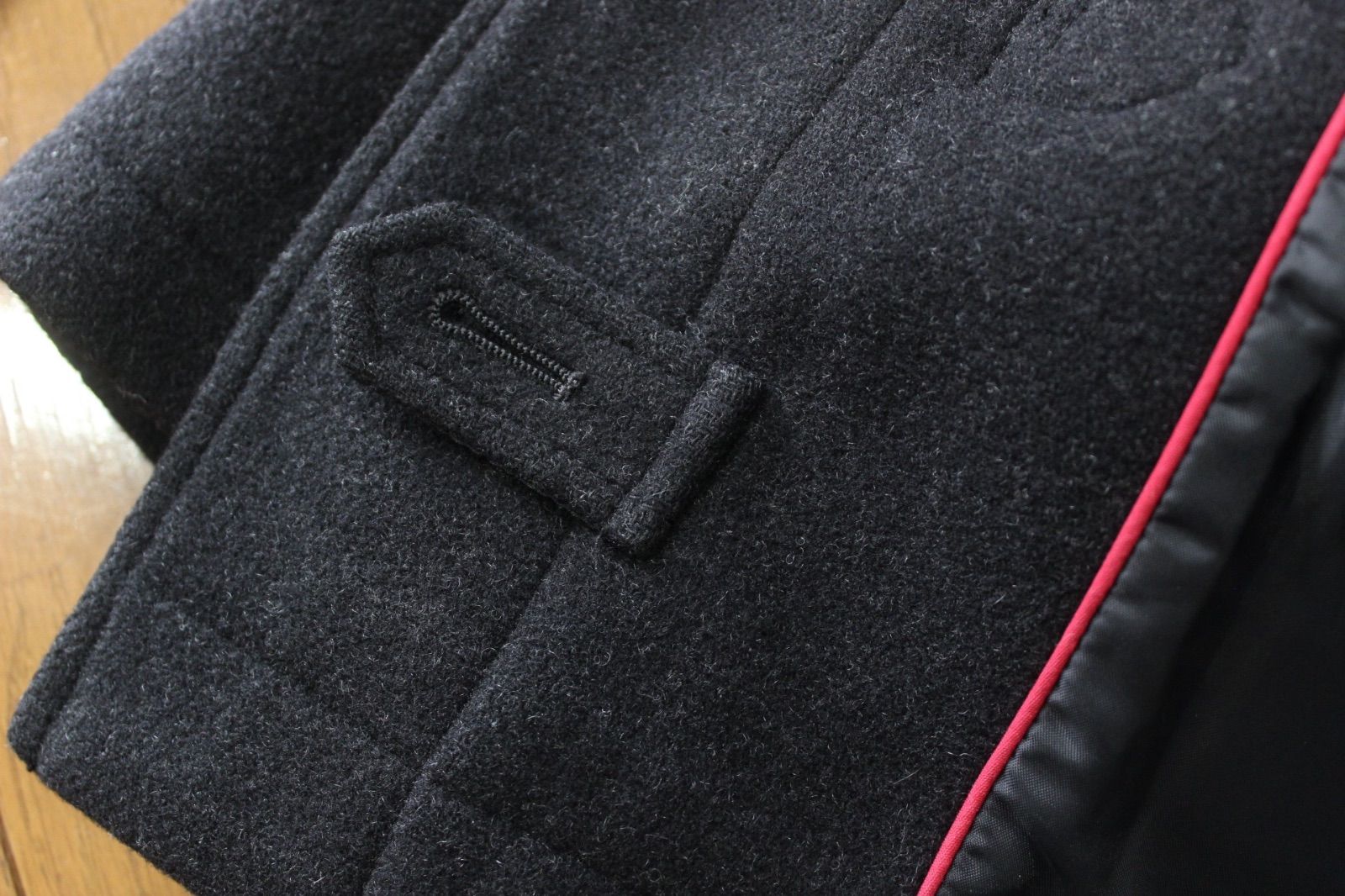 73【極美品】イーストボーイ ダッフルコート 9 ダークグレー M EAST