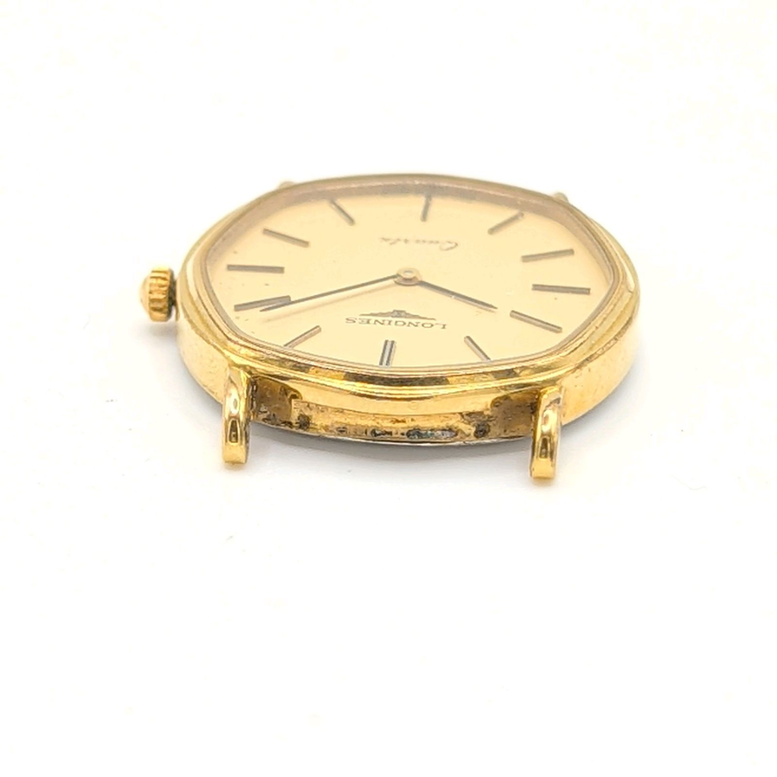 LONGINES Watch Quartz Ladies Gold Gold dial Hexagon Y2K 00S