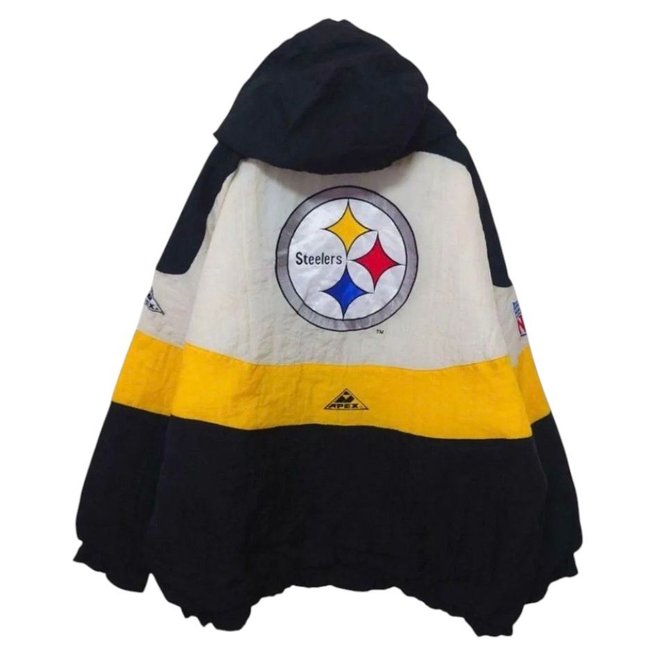 【APEX ONE】NFL Steelers チームロゴ刺繍ブルゾンA-3098 APEX ONE】NFL Steelers チームロゴ刺繍ブルゾンA-3098 - メルカリ