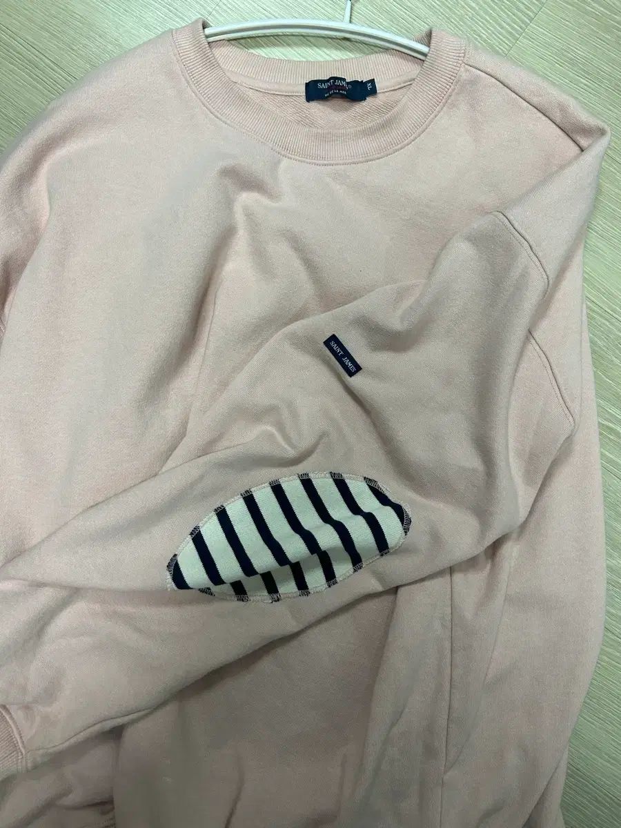 SAINT JAMES セントジェームス ボンボン 肘当て スウェット ピンク XL