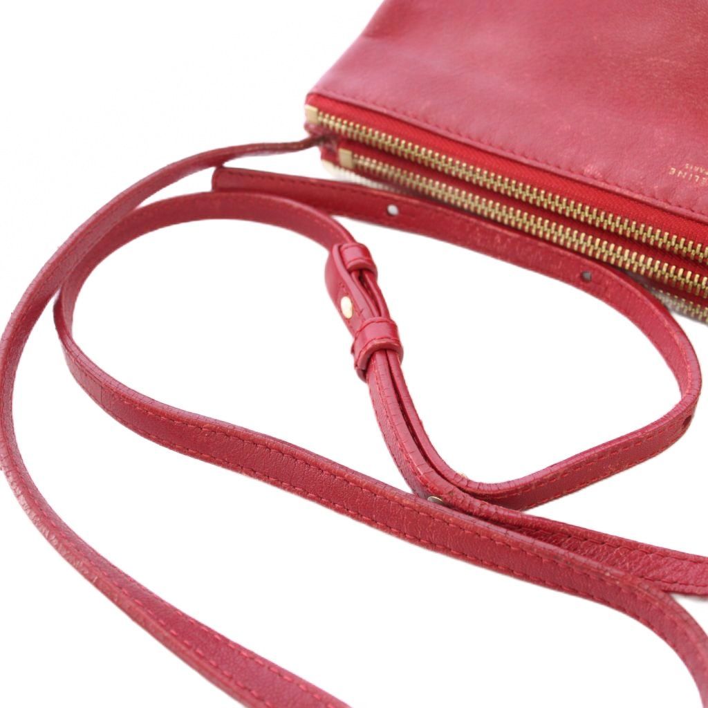 セリーヌ CELINE フィービー期 トリオラージ ショルダーバッグ レザー