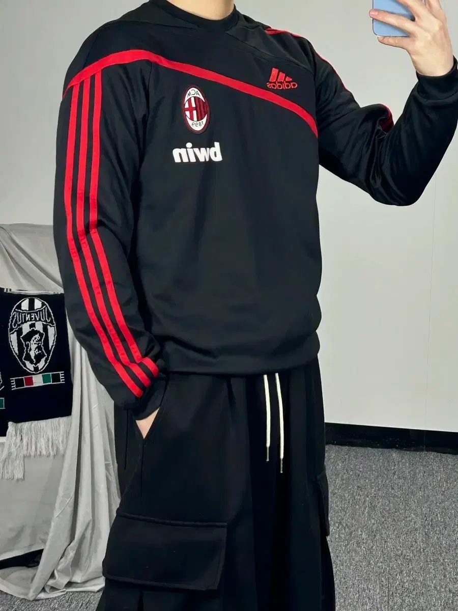 アディダス 09-10 ACミラン スウェット トレーニングウエア トップス