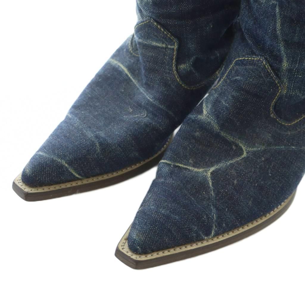 ヒステリックグラマー HYSTERIC GLAMOUR デニム ニーハイブーツ M 23cm
