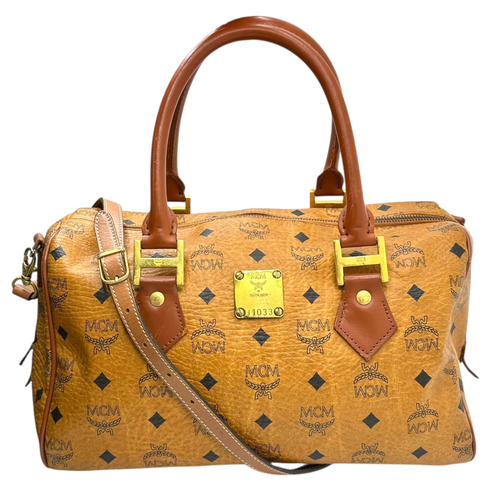 MCM(エムシーエム) 2way Shoulder Mini Boston Bag ショルダー ミニ