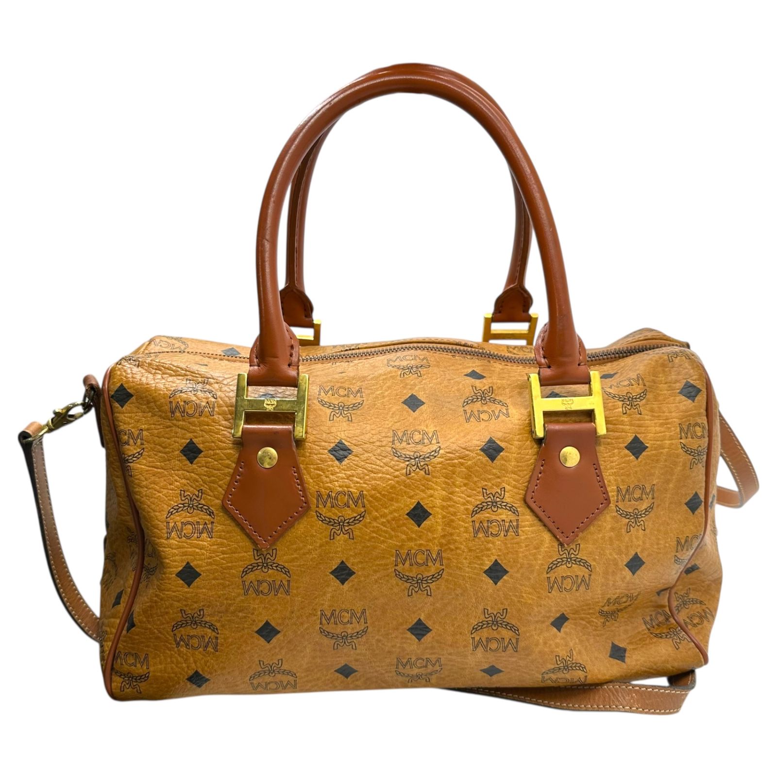 MCM(エムシーエム) 2way Shoulder Mini Boston Bag ショルダー ミニ 