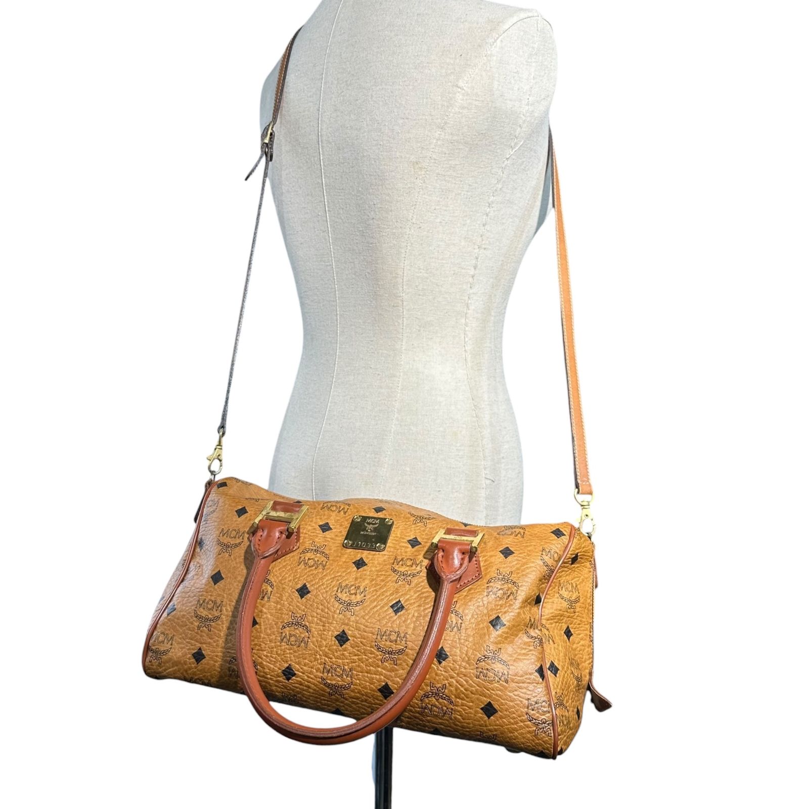 MCM(エムシーエム) 2way Shoulder Mini Boston Bag ショルダー ミニ 