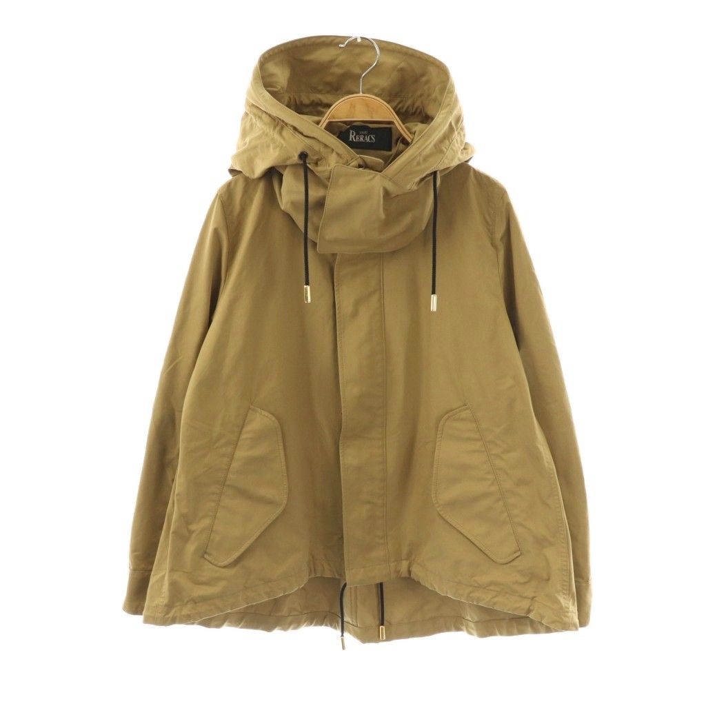 ザ リラクス THE RERACS ショートモッズコート ブルゾン ジャケット 38 ベージュ DF OS