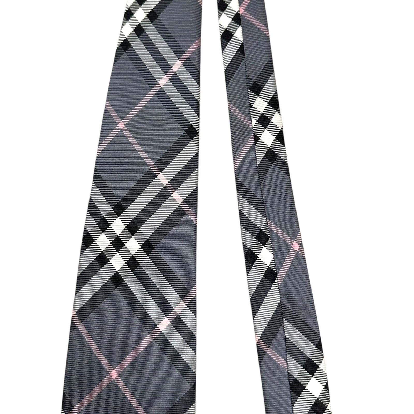 未使用タグ付き バーバリーブラックレーベル　ネクタイ　ホースロゴ　シルク　総柄 BURBERRY BLACK LABEL バーバリーブラックレーベル ネクタイ シルク100