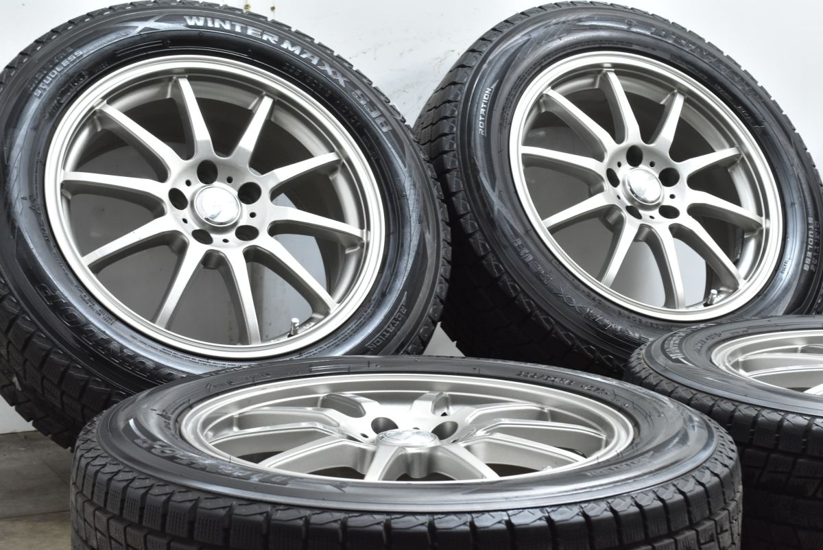 交換用に ストレンジャー 18 in 7 5 J 38 PCD 114 3 ダンロップ ウィンターマックス SJ 8 235 60 R NX RX エクストレイル CX 80