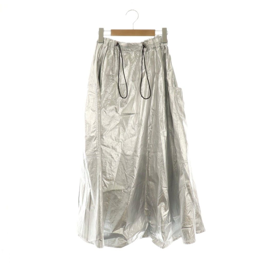ヴィヴィアンタム VIVIENNE TAM 24SS イージースカート 38 シルバー色