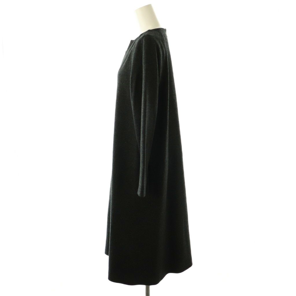 アドーア ADORE ウールスムース2Aラインワンピース 長袖 ロング 38