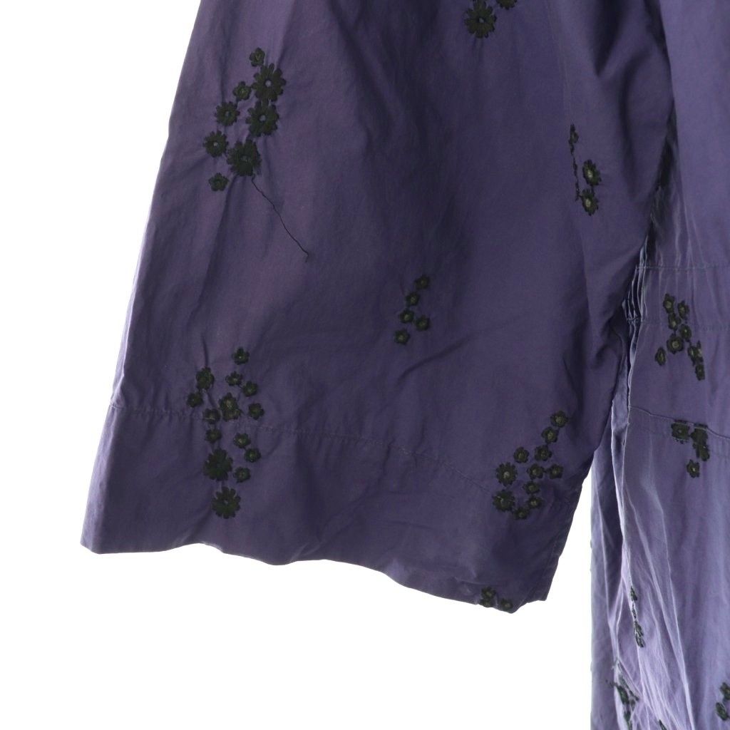 ヌキテパ NE QUITTEZ PAS! ポフリンフラワーシャツワンピース 長袖