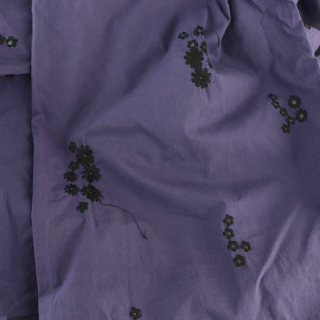 ヌキテパ NE QUITTEZ PAS! ポフリンフラワーシャツワンピース 長袖