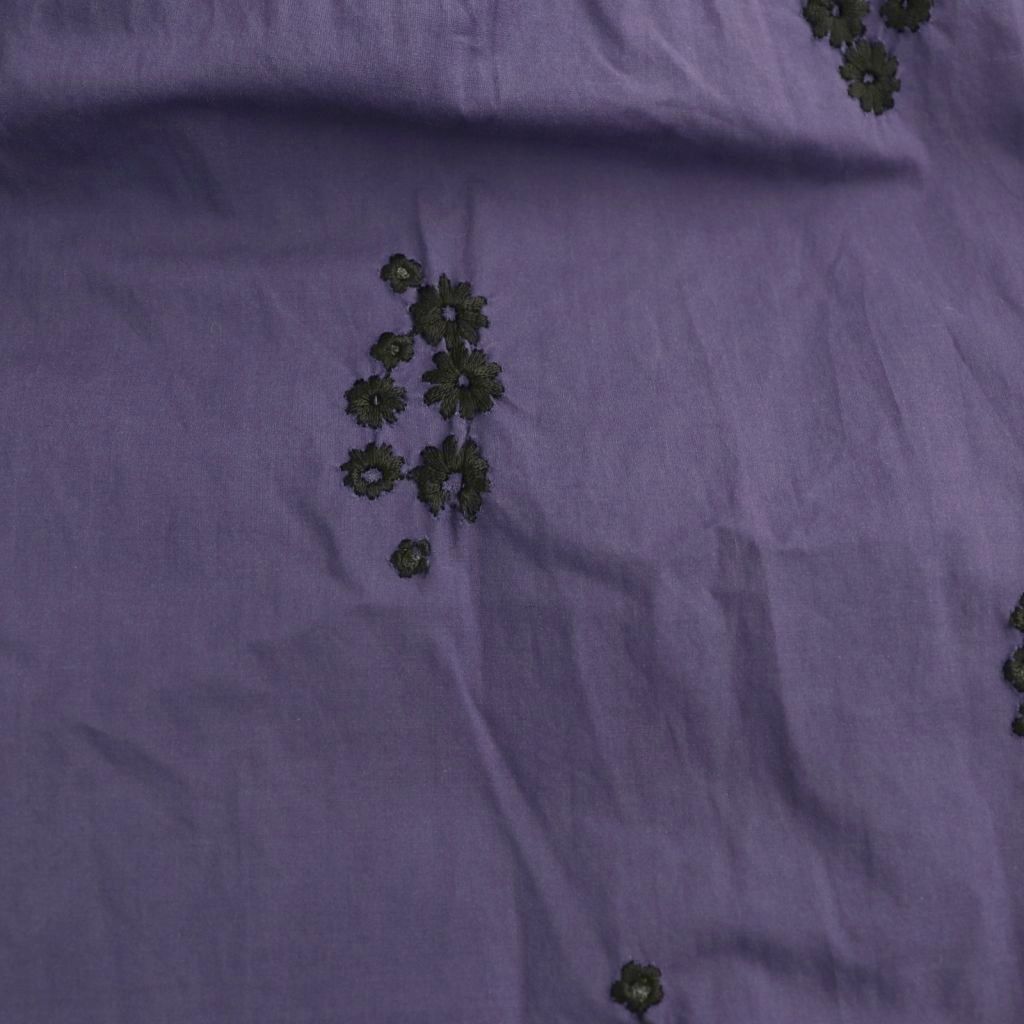 ヌキテパ NE QUITTEZ PAS! ポフリンフラワーシャツワンピース 長袖