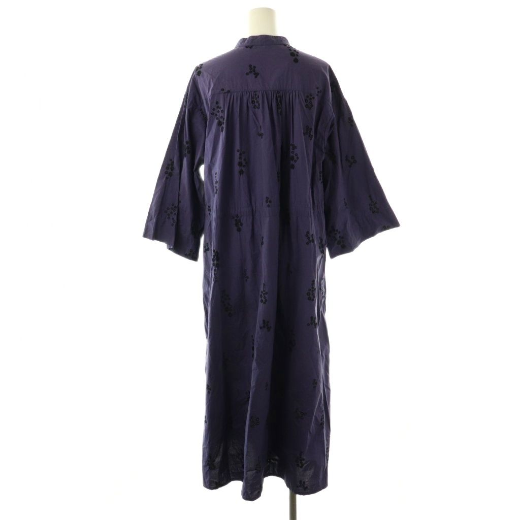 【NE QUITTEZ PAS/ヌキテパ】　ポフリンフラワーシャツワンピース ヌキテパ NE QUITTEZ PAS! ポフリンフラワーシャツワンピース 長袖