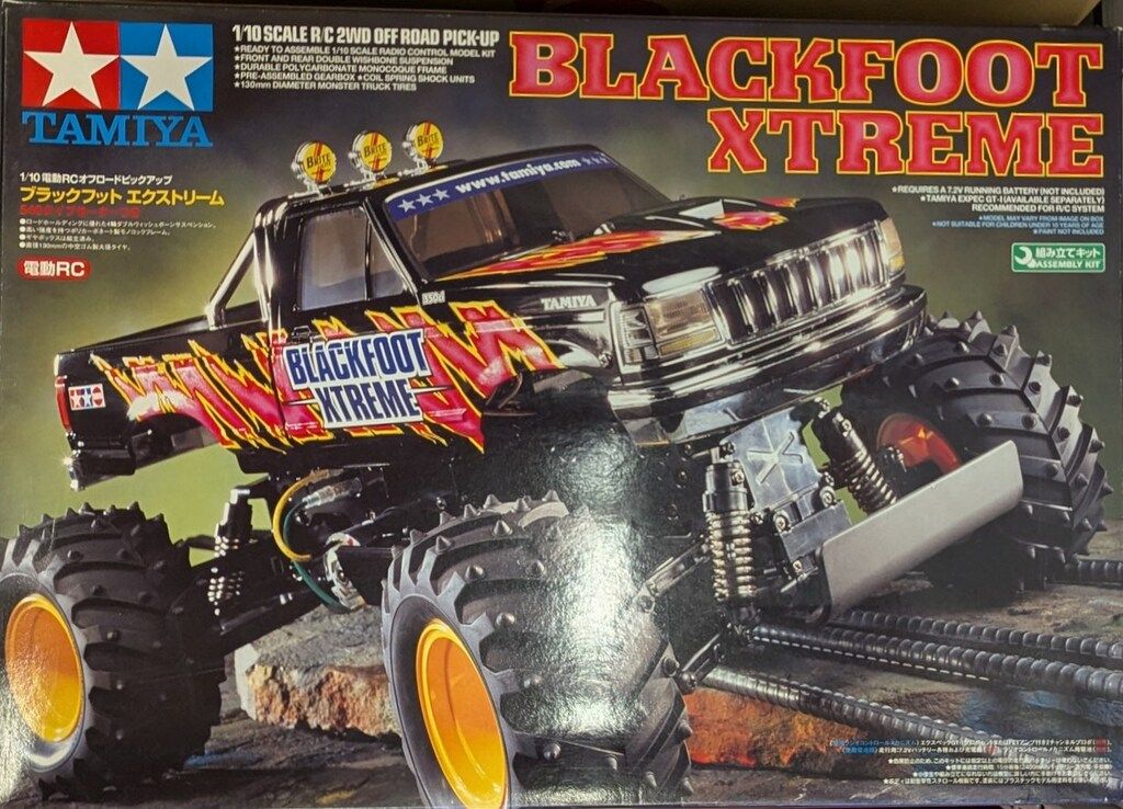 タミヤ 1/10 電動RCカー ブラックフット エクストリーム/WT-01 58312
