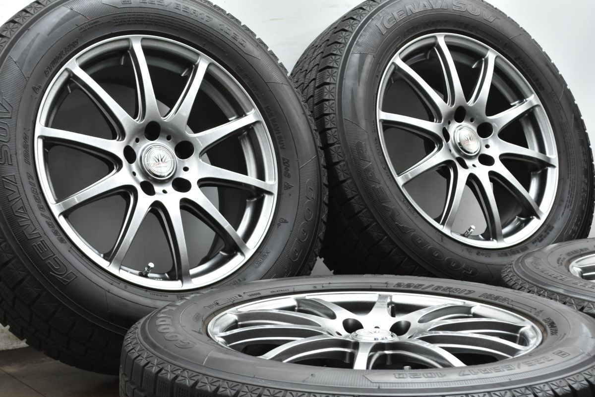 ロクサーニ RS 10 17 in 7 J 38 PCD 114 3 グッドイヤー アイスナビ SUV 225 65 R レクサス NX ハリアー RAV 4 CX 5 8 CR V