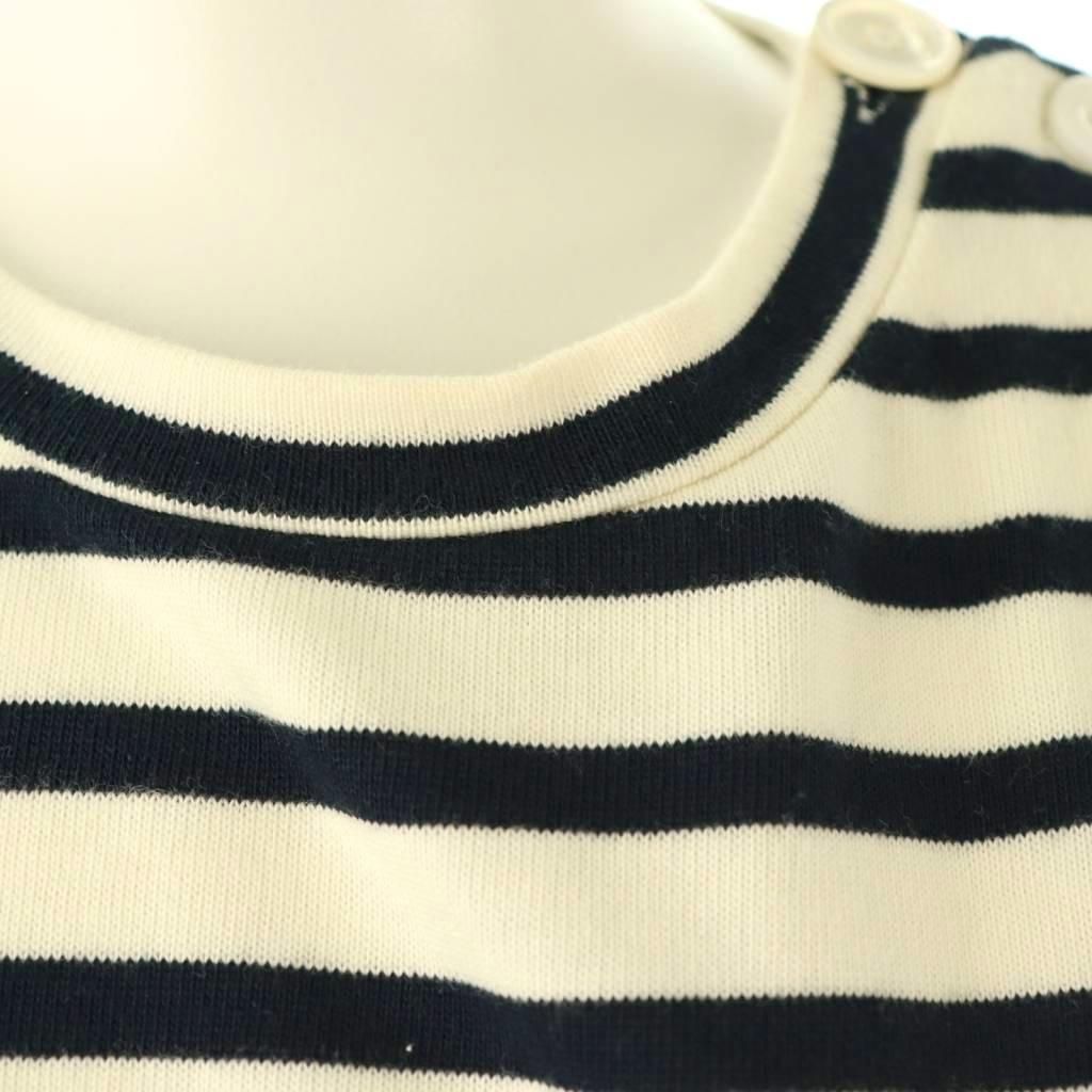  ビビィ Bibiy. FRANCINE TULLE TOP カットソー ボーダー チュール F ネイビー ホワイト HK OS 長袖 Tシャツ カットソー