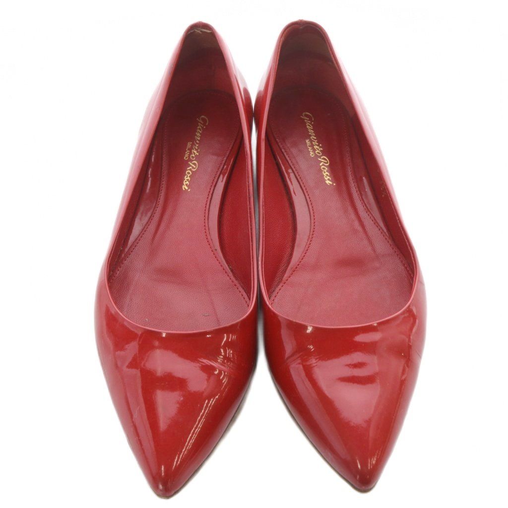 ジャンヴィトロッシ Gianvito Rossi エナメル パンプス ポインテッド