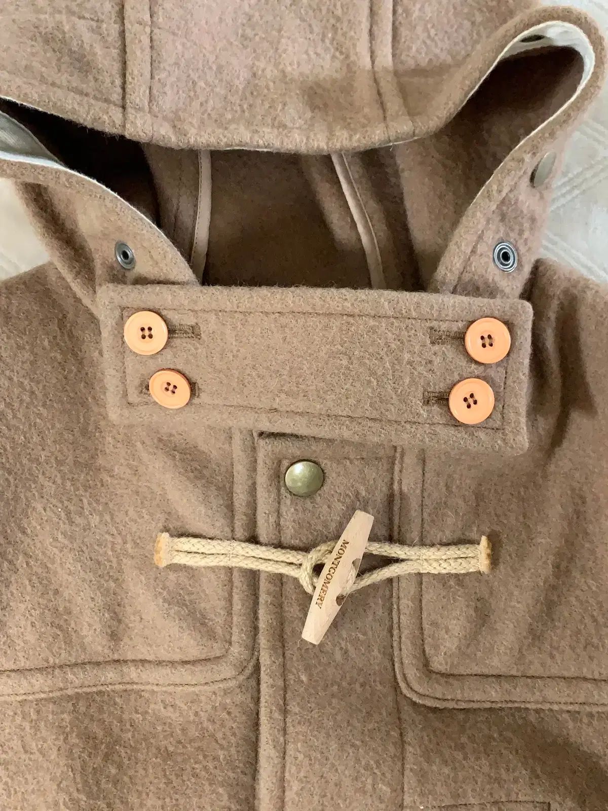 モンゴメリー ダッフルコート キャメル L アウトレット モンゴメリー