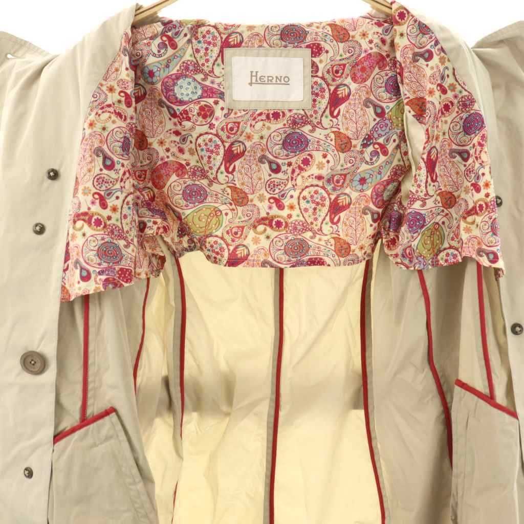 ヘルノ HERNO トレンチコート ロング 42 ベージュ /HK □OS - メルカリ