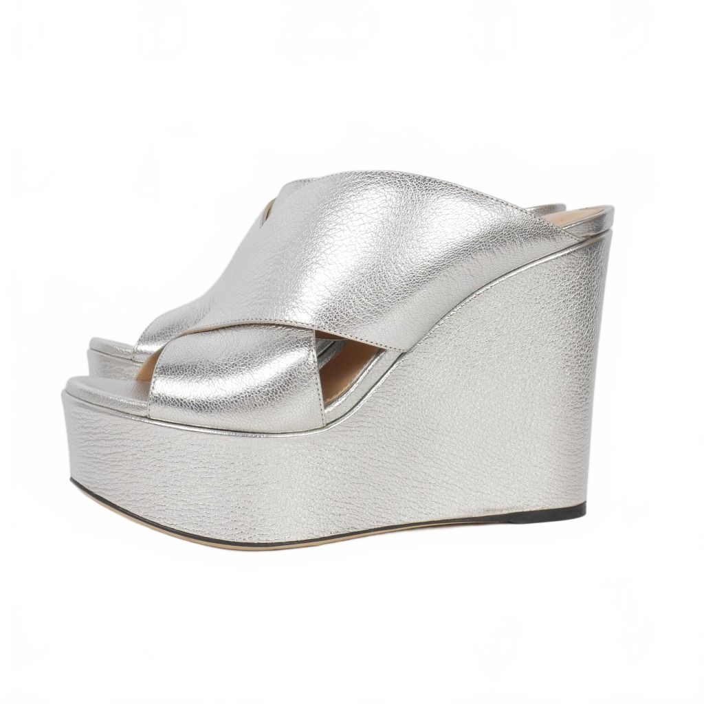 セルジオロッシ Sergio rossi クロスストラップ ウェッジ サンダル セルジオロッシ Sergio rossi クロスストラップ ウェッジ サンダル