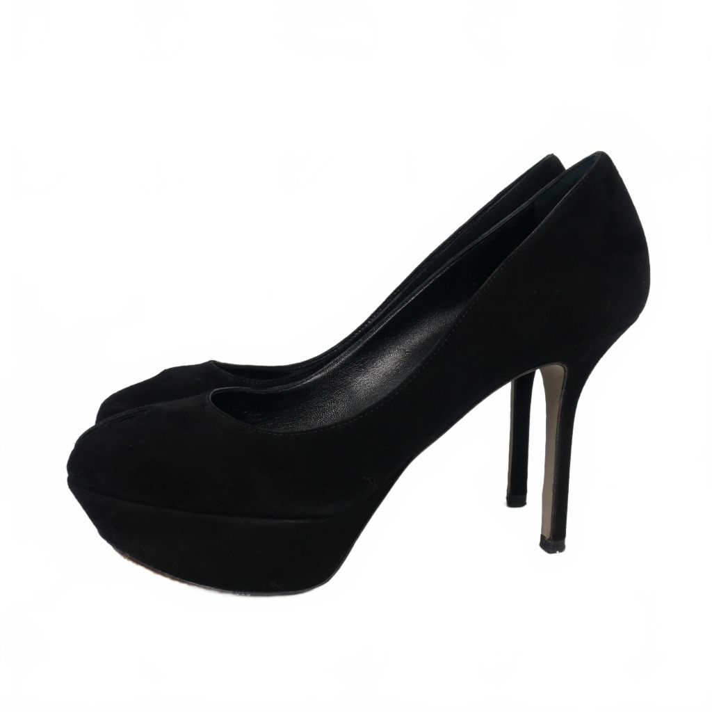 セルジオロッシ Sergio rossi オープントゥ スエードレザー ヒール