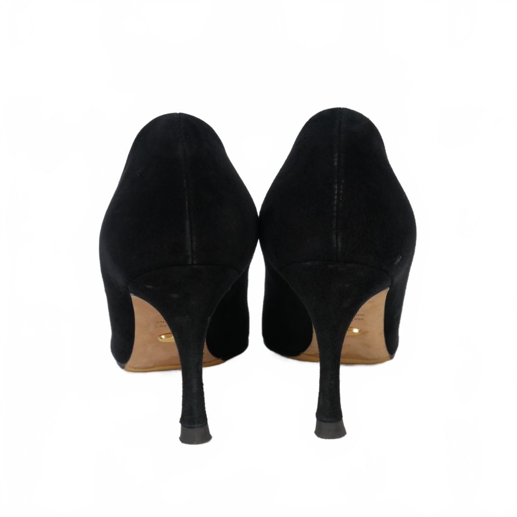 セルジオロッシ Sergio rossi ラウンドトゥ スエードレザー パンプス