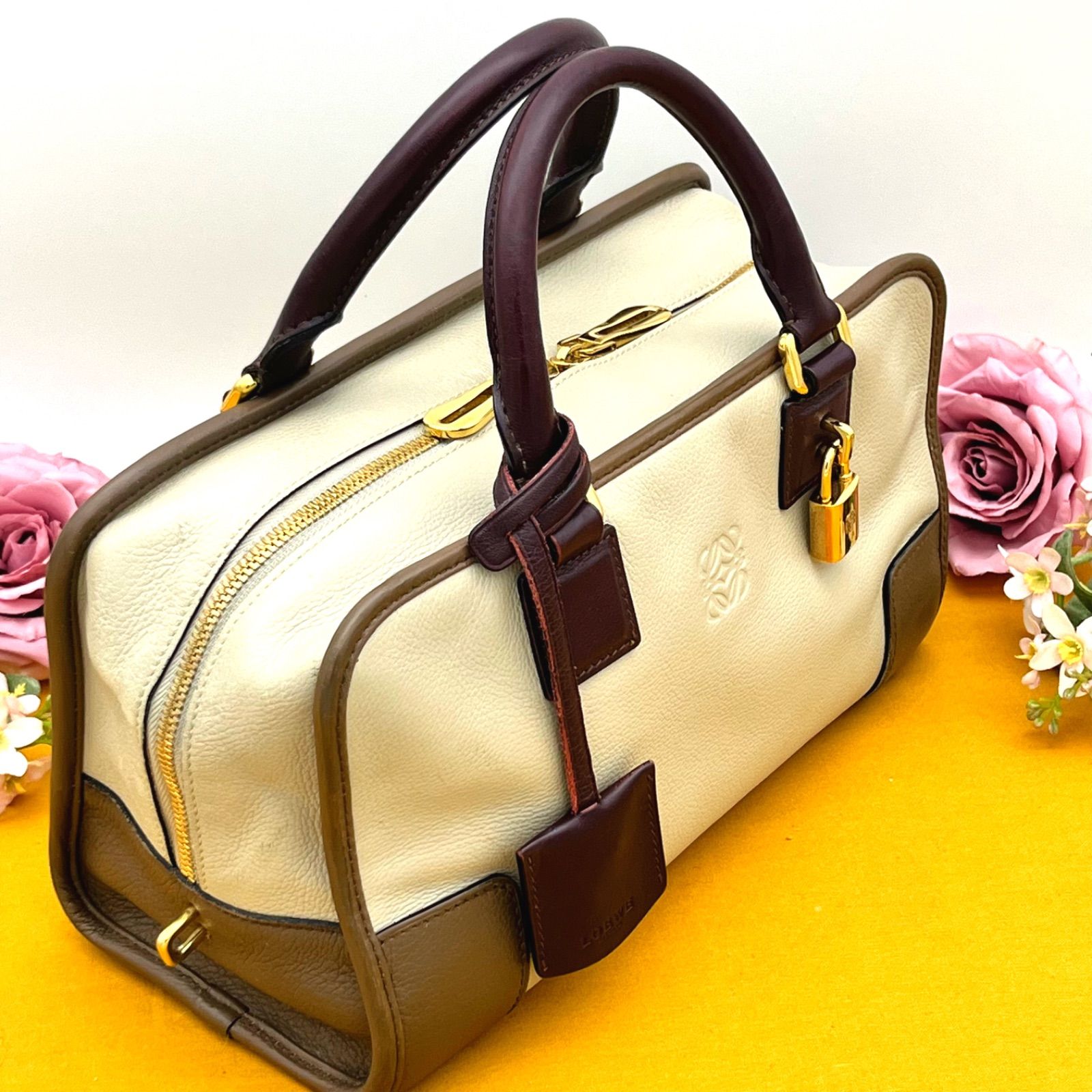 ✨希少✨LOEWE ロエベ アマソナ28 アナグラム ハンドバッグ ミニ