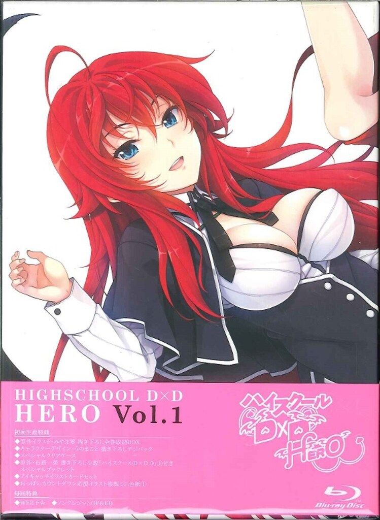 アニメBlu ray ハイスクールD D HERO 初回全4巻 セット